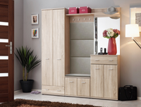 Garderoba Zestaw Mebli Do Przedpokoju 7 Dąb Sonoma AMARO AM