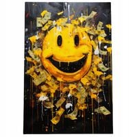 2 x Obraz 120x80 motywacyjny emoji bitcoin pieniądze