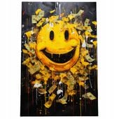 2 x Obraz 120x80 motywacyjny emoji bitcoin pieniądze