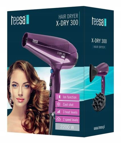 Suszarka do włosów DYFUZOR Teesa 2200W 2 prędkości 3 temperatury JONIZACJA na Arena.pl