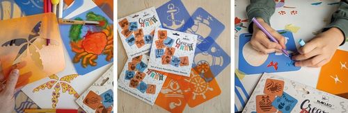 SZABLONY do Rysowania Malowania dla Dzieci ZESTAW 8 szt Boże Narodzenie na Arena.pl