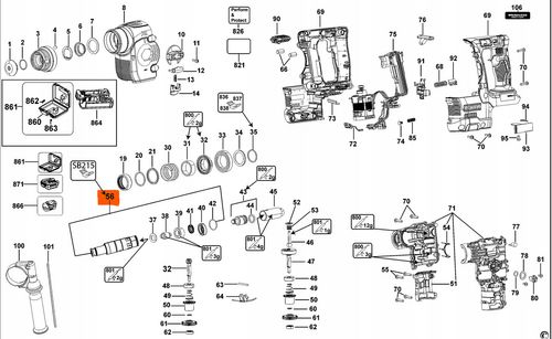 DEWALT N719465 UCHWYT DO DCH273 na Arena.pl