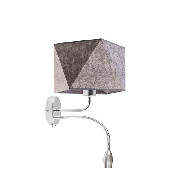 Nowoczesny kinkiet do salonu KENT z dodatkowym panelem LED zdjęcie 2