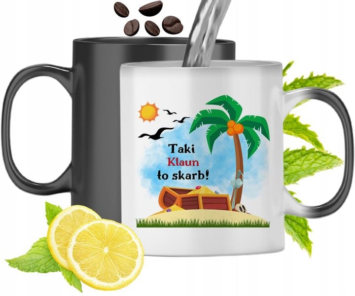 Dla Klauna Kubek Magiczny Na Urodziny Prezent Z Nadrukiem Ze Zdjęciem zdjęcie 1