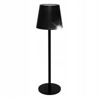 LAMPKA ZEWNĘTRZNA NA OGRÓD TARAS BEZPRZEWODOWA NA USB 37 cm CZARNA METALOWA