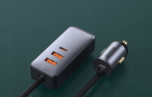 Ładowarka samochodowa Baseus Share Together 2x USB, 2x USB-C, 120W na Arena.pl