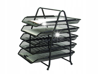 Zestaw na biurko Q-CONNECT Office Set metalowy 5 szufladek czarny