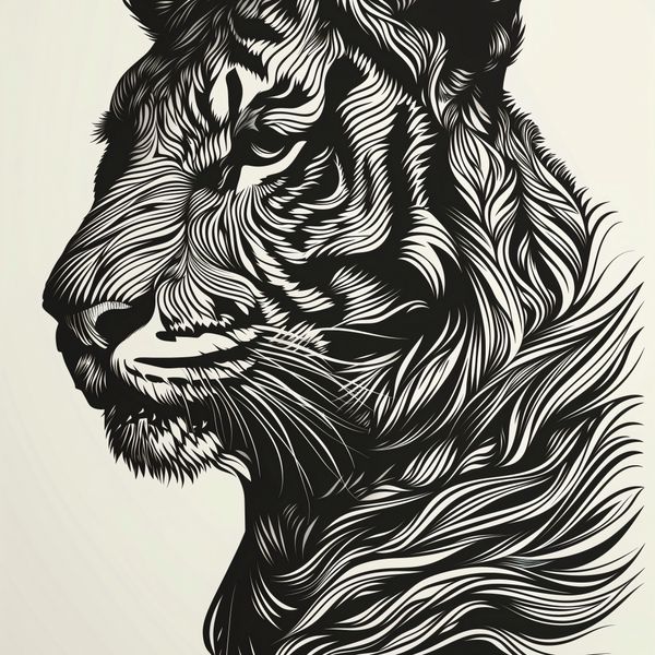 Plakat 70x70cm Tygrysi Gwizd zdjęcie 1