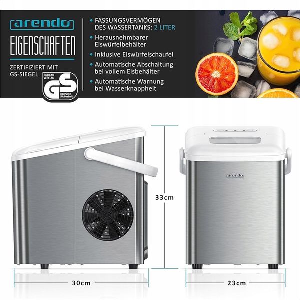 Kostkarka do lodu Arendo AH4333 zdjęcie 2