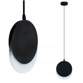 Lampa sufitowa żyrandol led ring nowoczesna kuchni czarna