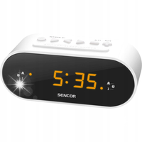 Radiobudzik Zegar Sencor SRC 1100 W Biały LCD