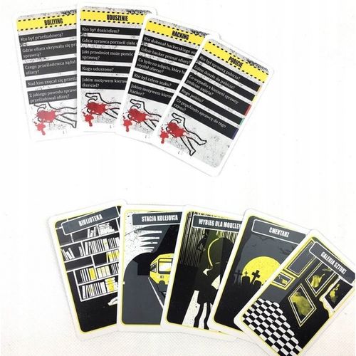 GRA KRYMINALNA ŚLEDZTWO TOWARZYSKA GRA KARCIANA EDGARD GAMES na Arena.pl