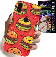 ETUI DO XIAOMI NOTE 7 - SŁODKIE UŚMIECHNIĘTE BURGERY POKROWIEC
