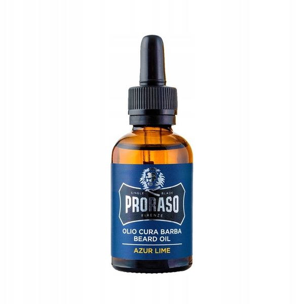 PRORASO Olejek do brody Azur Lime 30ml Beard Oil zdjęcie 2