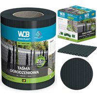 TAŚMA OGRODZENIOWA ANTRACYT 19x50 OSŁONA NA OGRODZENIE PANELOWE PŁOT