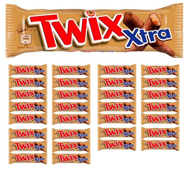 Twix Xtra Baton z ciastkami i karmelem oblany czekoladą 75 g x30 sztuk zdjęcie 1
