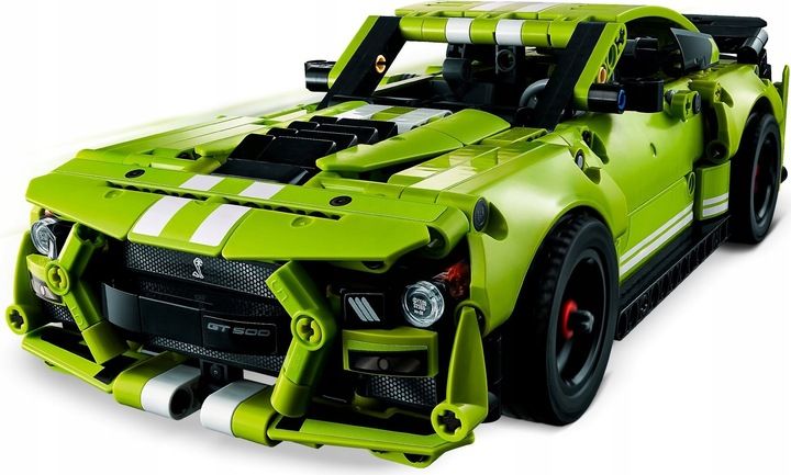 LEGO TECHNICS Samochód Ford Mustang Shelby + 2x silnik Pull&Back zdjęcie 9