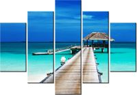 105CM 150CM OBRAZ 5 ELEM DOMEK TROPIKACH DRUK