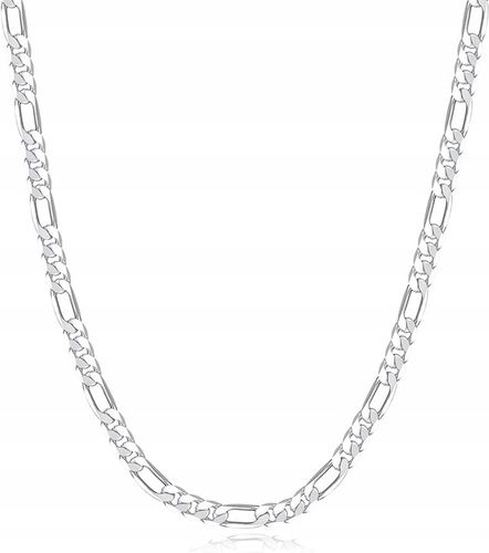 SZEROKI NASZYJNIK ŁAŃCUSZEK SREBRNY MĘSKI SREBRO 925 FIGARO 60 CM na Arena.pl