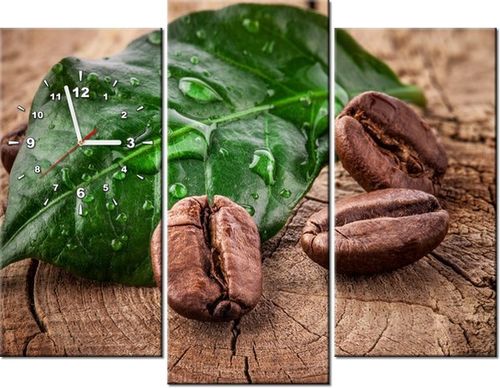 90CM 70 ZEGAR 3 ELEM ZIARNA KAWY DESCE SCIENNY DRUK na Arena.pl