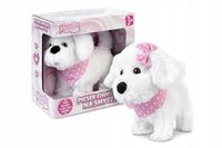 Interaktywny Piesek Chodzący na Smyczy Szczeniaczek Natalia Biały