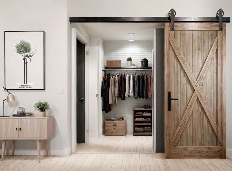 Drzwi przesuwne LOFT wzór Klasyczny, Zestaw, szyna 2m, 1 drzwi zdjęcie 5