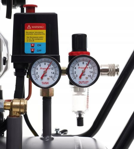 PROFESJONALNY KOMPRESOR BEZOLEJOWY 10 BAR 50L 4 TŁOKI CICHY MOCNY na Arena.pl