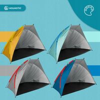 Namiot plażowy AQUASTIC Concielo niebieski PARAWAN FILTR UPF 50+ OCHRONA UV