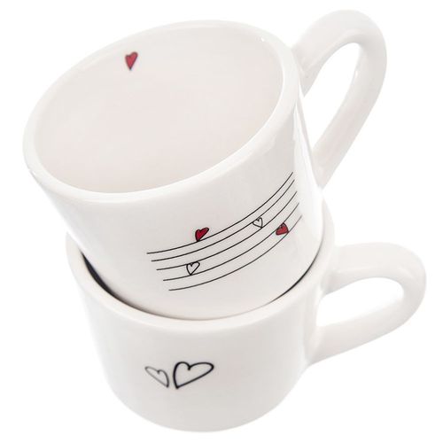 Kubki ceramiczne SERCE 210 ml 2 szt. na Arena.pl