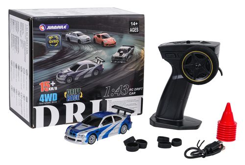 Autko R/C Do Driftu 1:43 Niebieskie + Akcesoria na Arena.pl