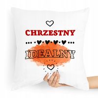 Poduszka Poszewka Dla Chrzestnego Na Prezent Z Nadrukiem Ze Zdjęciem