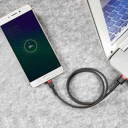 Kabel Micro Usb Baseus Cafule 2A 3M (Czarno-Czerwony) na Arena.pl
