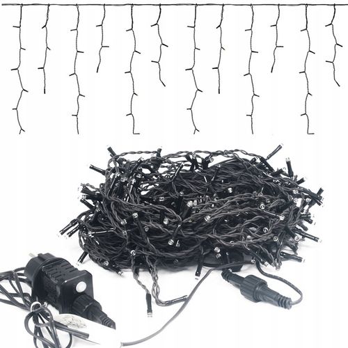 Lampki SOPLE LED 500 GĘSTE ZEWNĘTRZNE + Timer 8H + FLASH zimny biały 15m na Arena.pl