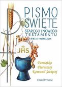 Biblia Tysiąclecia Pismo Święte ST i NT obwolutą + wklejką I Komunię świętą