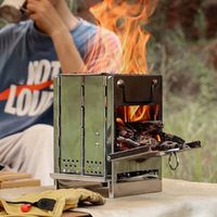 GRILL Turystyczny Kuchenka Piec Rakietowy Ogrodowy Przenośny Składany