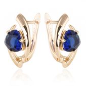 kolczyki ze stali szlachetnej pozłacanej kst2294