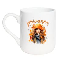 KUBEK "JESIENIARA" Wzór - Elegant Coffee 330 ml