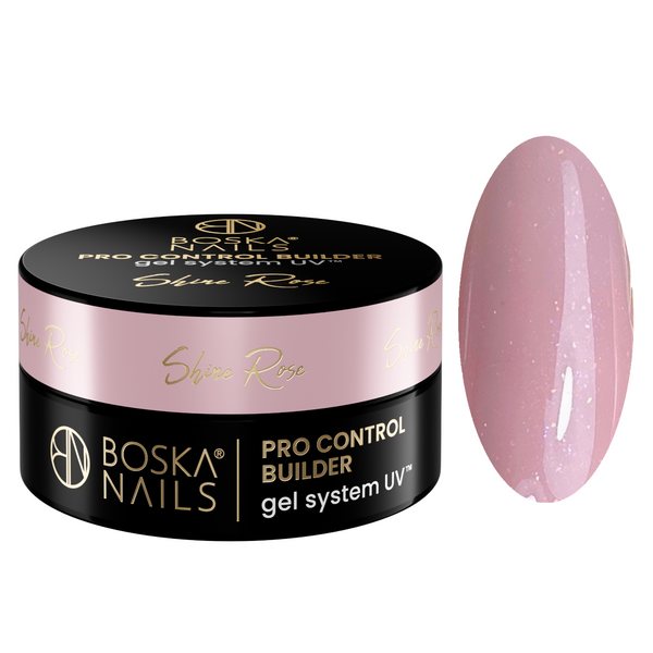 BOSKA NAILS Żel budujący PRO CONTROL BUILDER - Shine Rose - 30ml zdjęcie 1