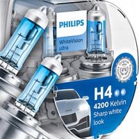 Żarówki PHILIPS H4 WhiteVision Ultra 12V 60/55W HOMOLOGACJA