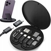ZESTAW ADAPTERÓW USB PRZEJŚCIÓWKI UNIWERSALNE 4W1 KABEL USB-C 60W ETUI