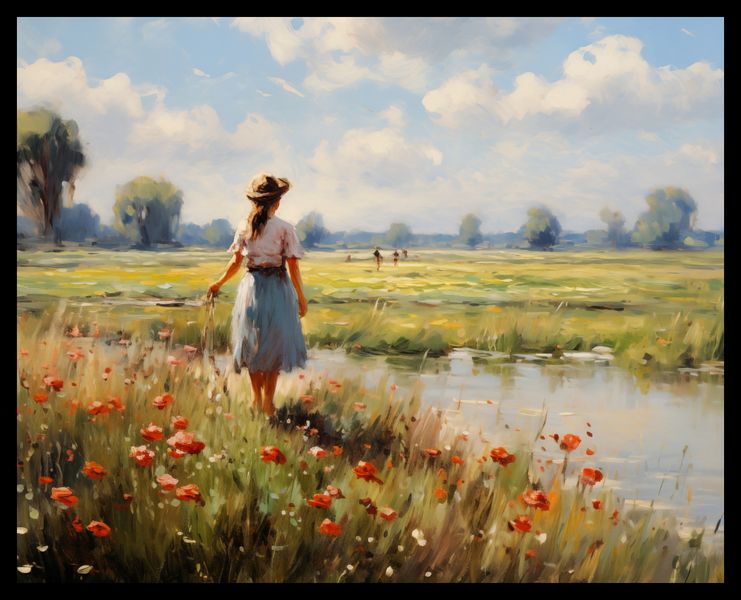 Plakat 50x40cm Wiejski Spokój zdjęcie 2
