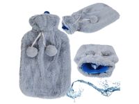 Termofor gumowy ogrzewacz pokrowiec plusz futerko