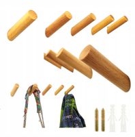 Wieszak drewniany na Spodnie Ręczniki Przedpokoju Kinkiet Kołek 8cm Bukowy