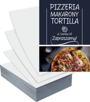 Ulotki A6 100szt reklamowe firmowe PIZZA MAKARONY gotowe wzory