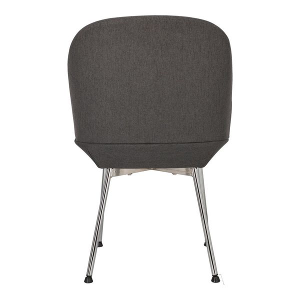Krzesło Cloe szare ciemne/ chrom zdjęcie 7