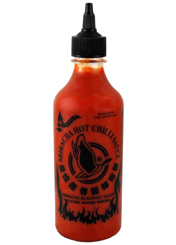 Sos chili Sriracha Blackout, ekstremalnie ostry 455ml - Flying Goose na Arena.pl