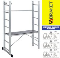 rusztowanie aluminiowe drabinowe eco 2x8 - br-10-1008