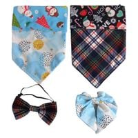 Bandama i Muszka dla Psa Kota 2 Zestawy Świąteczne