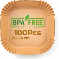 PAPIER DO PIECZENIA AIRFRYER WKŁAD DO FRYTKOWNICY AIR FRYER 20-24 cm 100szt