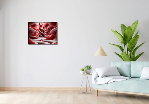 Plakat 65x50cm Czerwone Wiry na Arena.pl